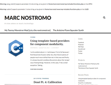 Tablet Screenshot of marc-nostromo.com